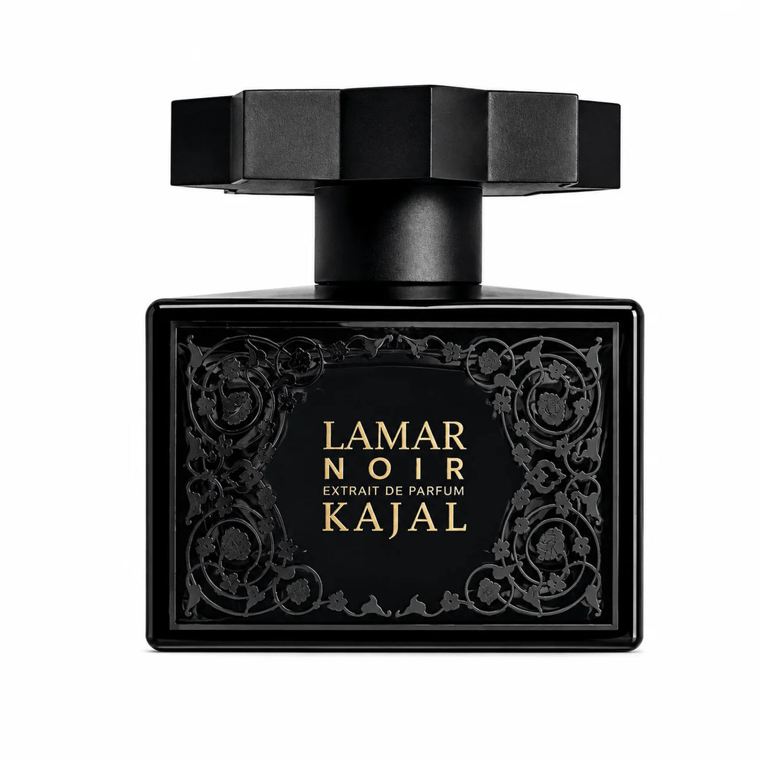 Kajal Lamar Noir Extrait de Parfum bottle on white background