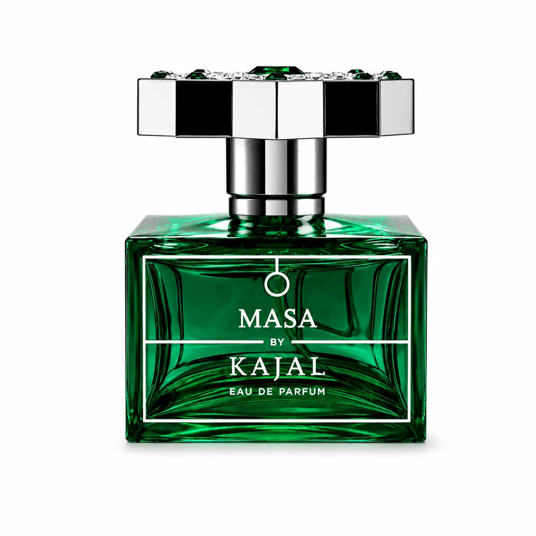 Kajal Masa Eau de Parfum bottle on white background